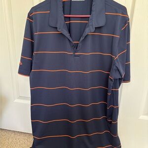 Callaway Men's Polo in Navy and Orange Stripes